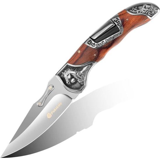 MAS372.DG Couteau pliant Maserin DAGA manche carbone doré/titanium
