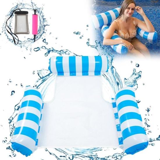Flotteur Gonflable QDRECLOD pour Piscine, Hamac de Natation, Radeau