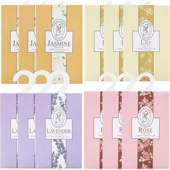 12Pcs Sachet Parfumé Armoire, Maison Sent Bon Armoire, Voiture Parfum