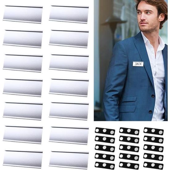 Lot De 200 Badges Nominatifs Transparents Avec Clip Et épingle - 9x5,5 Cm, PVC, Pour Entreprise, école, événements