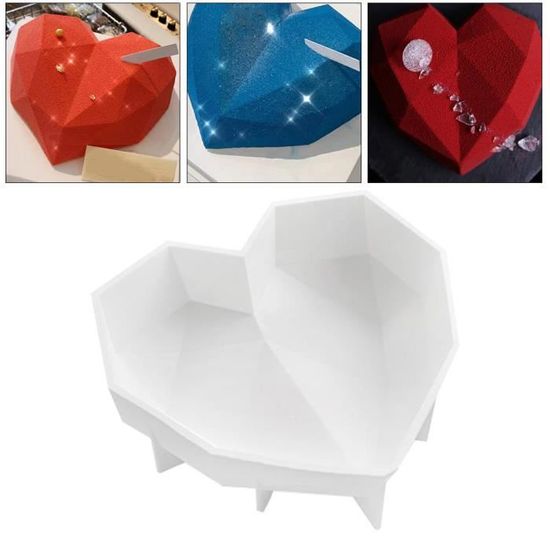 Tube Silicone Cuisine Pâtisserie Coeur Tube Colonne Moule En Silicone Savon Intégrer Bougie Coeur