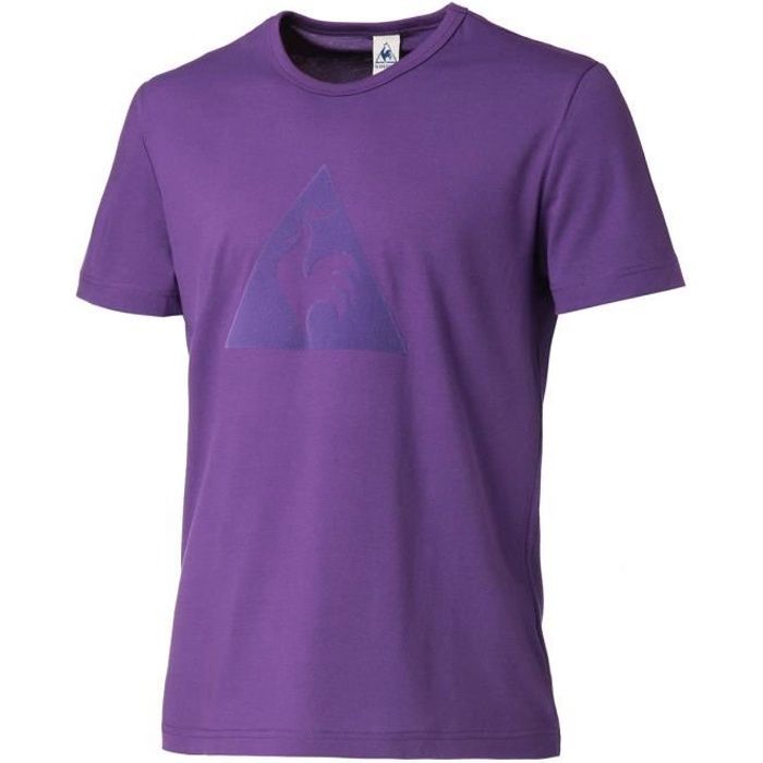 LE COQ SPORTIF T-Shirt ESS Tee SS FO N°4 - Homme - Violet