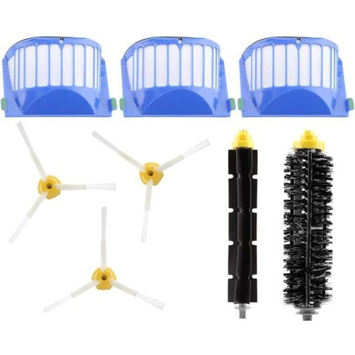 Kit de brosse à filtre à air haute efficacité pour aspirateur série Roomba Irobot 500 600 700 800 900-SPR