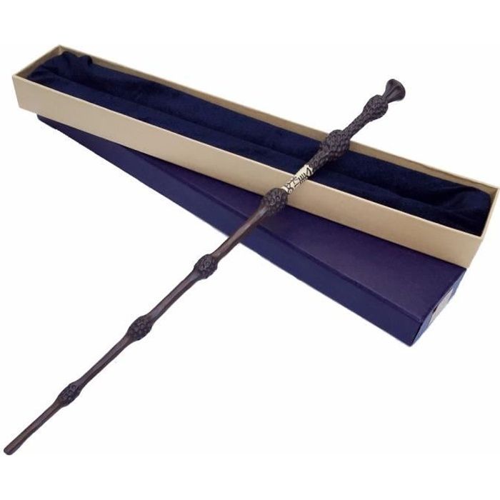 Baguette Wand Dumbledore Harry Potter Métal/résine + Boite + carte Hogwarts
