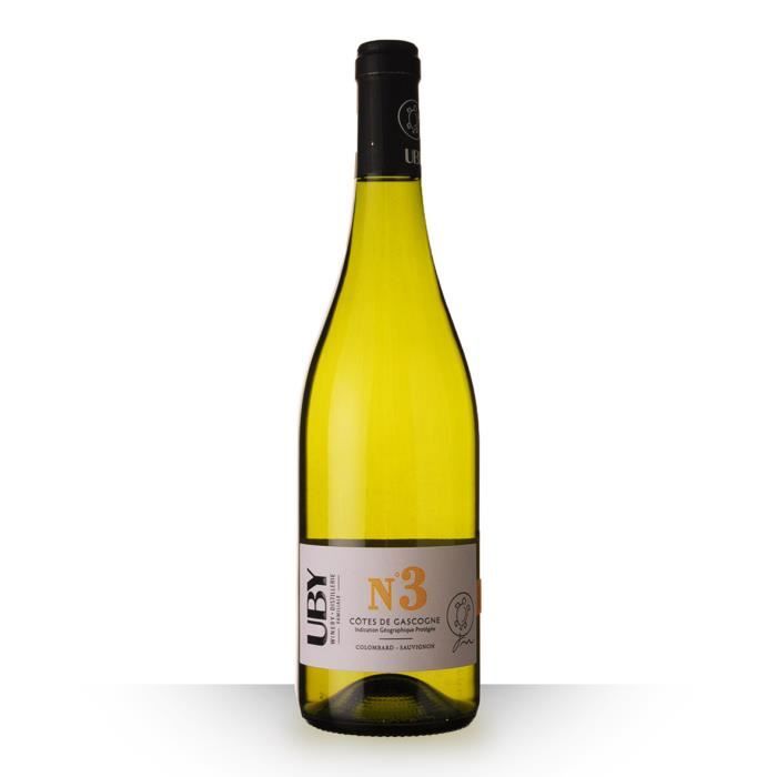 Uby N°3 Colombard Côtes de Gascogne Blanc - 75cl