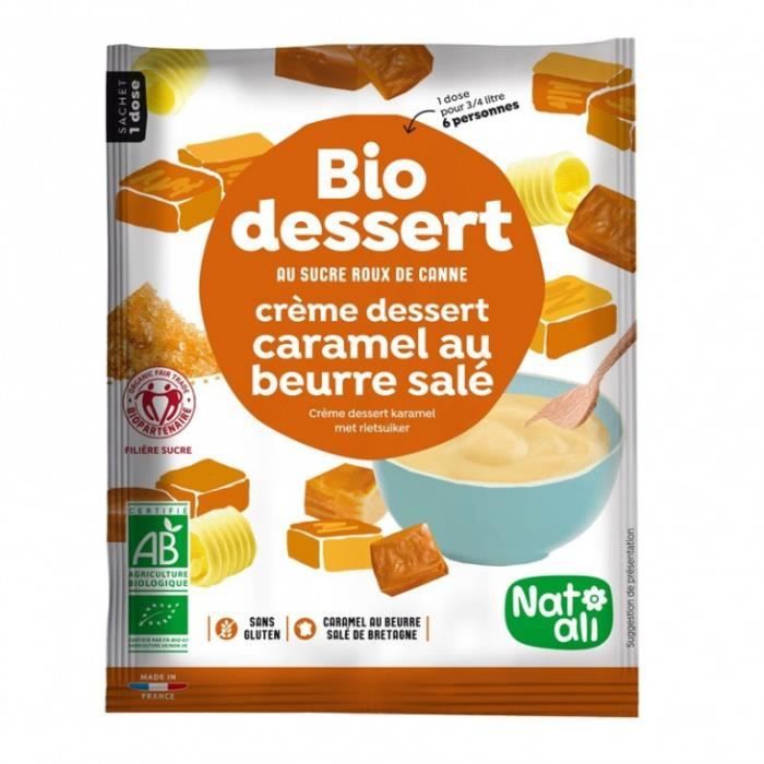 Bio gourmandise crème caramel beurre salé 60gr