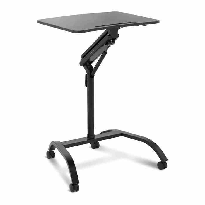 Table de Lit Ordinateur Portable Home Office Hauteur Réglable Roulettes 10kg