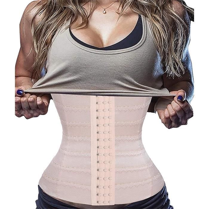 Ceinture de Sudation,Gaine Amincissante Invisible,Ventre Plat Corset Minceur,Taille Shaper Plus Mince,Haute Shapewear pour Femme,M
