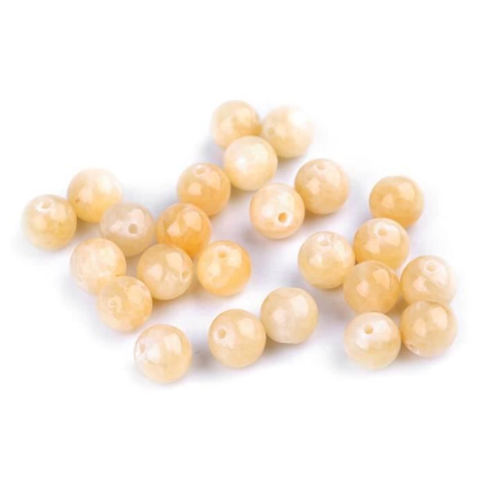 46pc Adeit Jaune Naturel De Minéraux / Pierres Précieuses Perles Jadeit 8mm, Les Perles, La Nacre, De La Lave, Et Nacrés