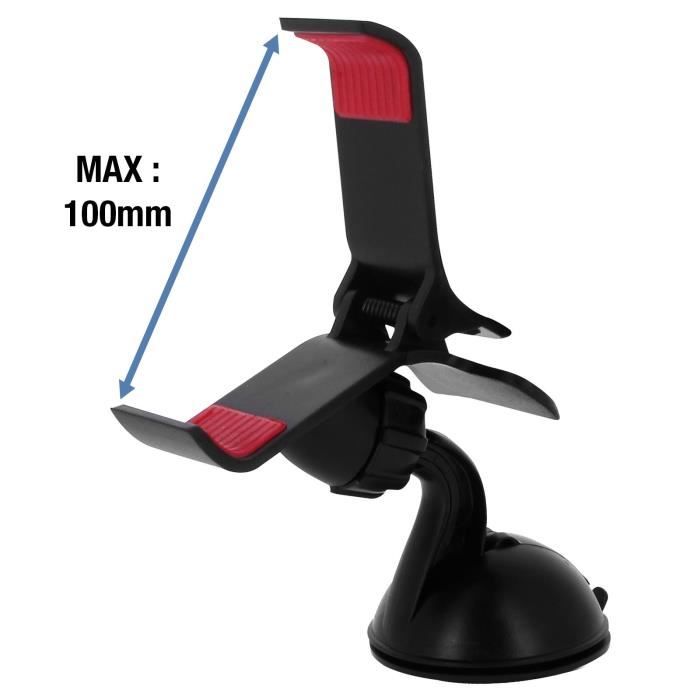 Support Voiture Universel Rotatif pour Smartphone - Fixation à ventouse