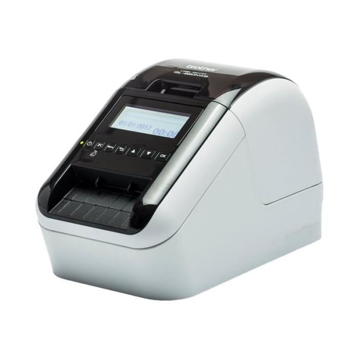 Brother QL-820NWB Imprimante d'étiquettes deux couleurs (monochrome) papier thermique rouleau (6,2 cm) 300 x 600 ppp jusqu'à 176…