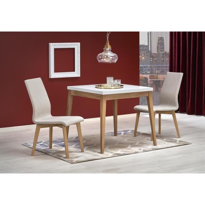 Table à manger carré 80 cm x 80 cm x 78 cm
