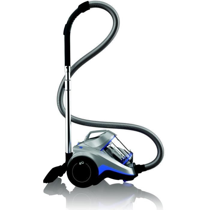 DIRT DEVIL Aspirateur sans sac cyclonique DD2226-5 - Rebel 26 - 75 dB - 550 W - Argent et bleu