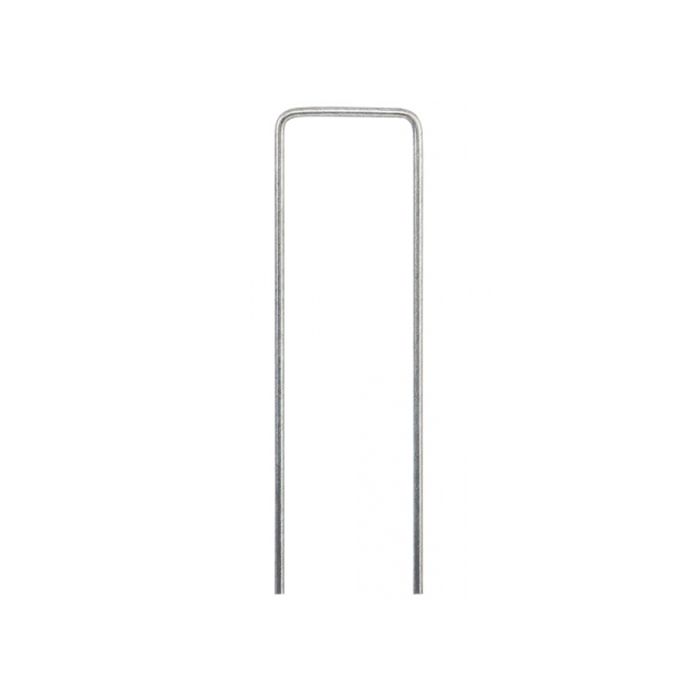 Lot de 50 piquets de fixation pour jardin en acier galvanisé - 30 x 200 mm