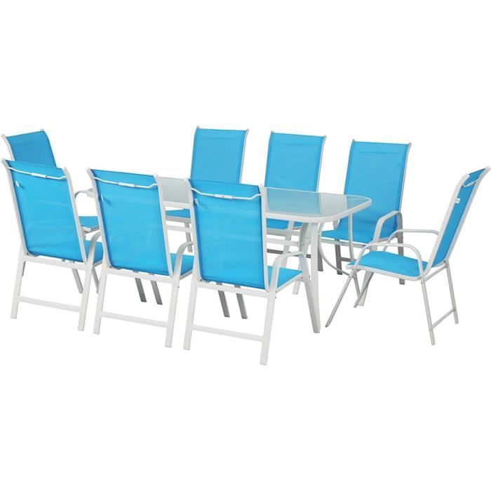 Salon de jardin "Cordoba XL 180" - Phoenix - Bleu