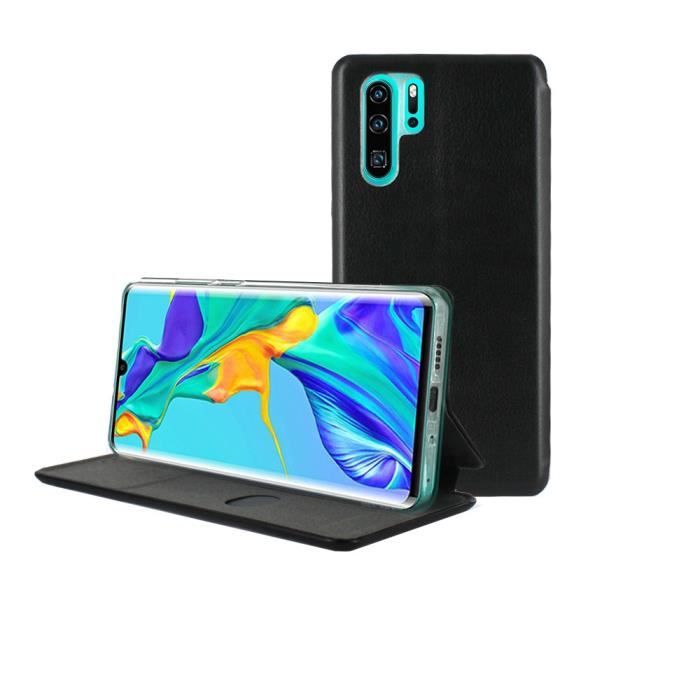 ETUI FOLIO NOIR HUAWEI P30 LITE