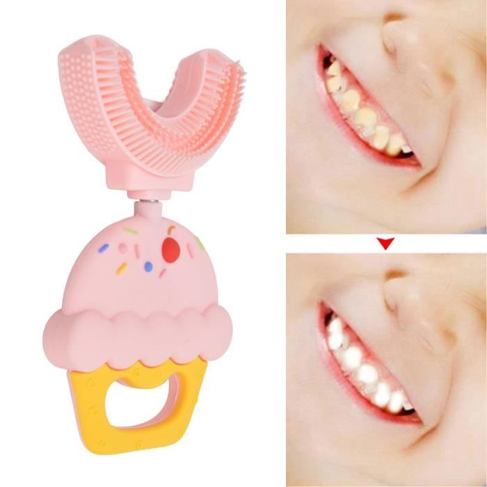 JAR® brosse à dents en forme de U en silicone Brosse à dents en forme de U pour enfants