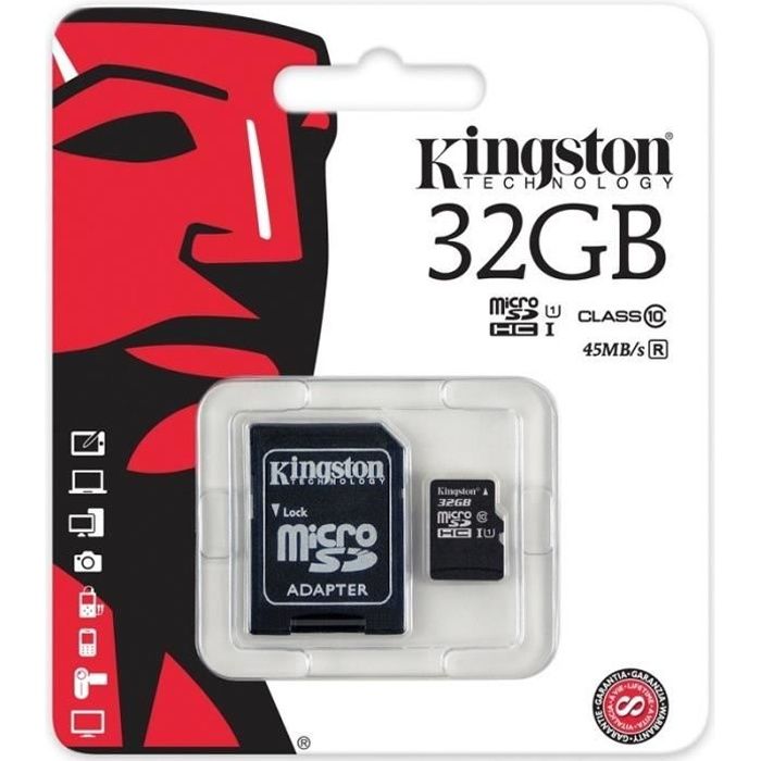 Carte Mémoire Micro SD SDHC 32 GO Classe 10 + Adaptateur Pour ASUS ZenPad S 8.0
