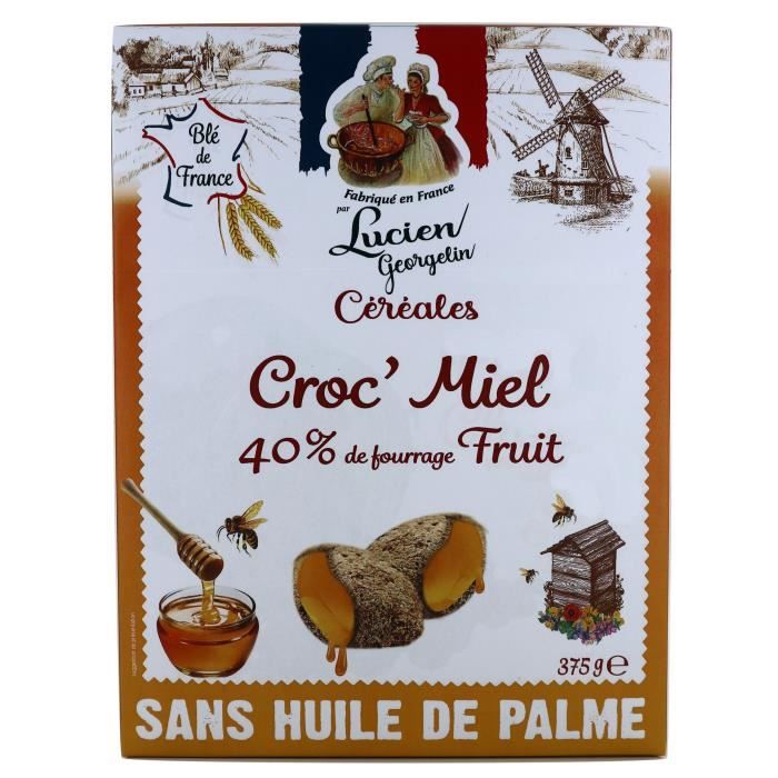 LUCIEN GEORGELIN Céréales Croc' Miel - 375 g