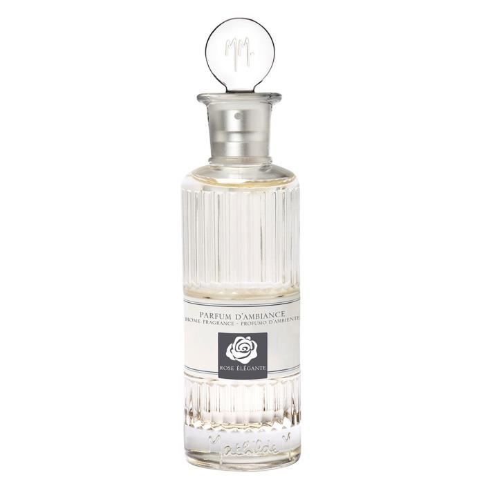 Vaporisateur de Parfum d'Ambiance Senteur ROSE ÉLÉGANTE 100ml - Pour Maison Intérieur Idée Cadeau Noël Femme - Mathilde M