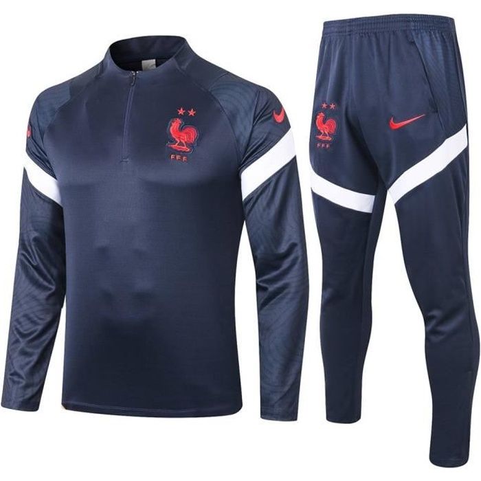 Survêtements Foot Homme Equipe de France - Maillot Foot Enfants Garçon Homme 20-21 Survêtements Foot Maillot de Foot