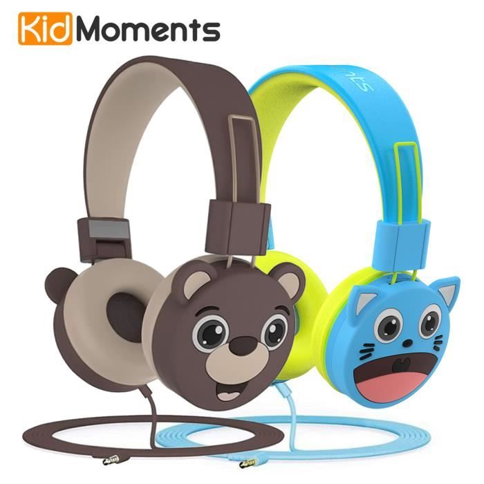 Casques Audio enfant-Protection de l'audition,limitation du Volume à 85dB-sans BPA,Casques câblés pour Enfants et bébés