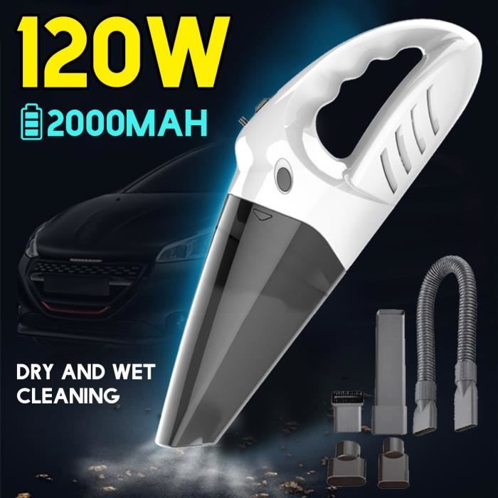Aspirateur à Main Auto Voiture Sans Fil 120W 4 en 1