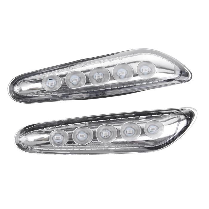 LED Paire Clignotant Marqueur Latéral Feux position pour BMW E90 E91 E92 E46 E60 E81 E82 E83 E88 E87 CLAIRE