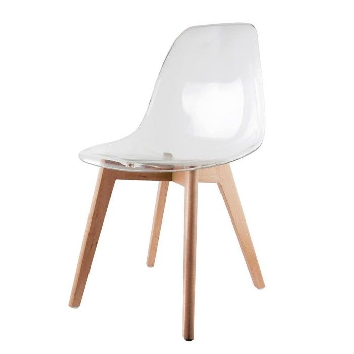 Chaise scandinave transparente