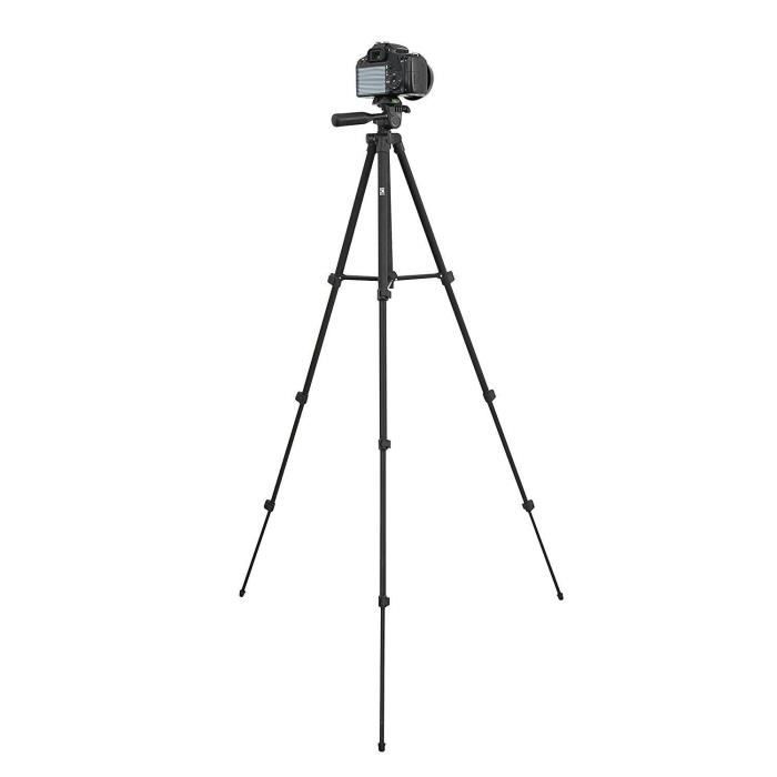 TNB FTDCIS1 Trépied avec tête 3D One Shot -127,5 cm - Noir