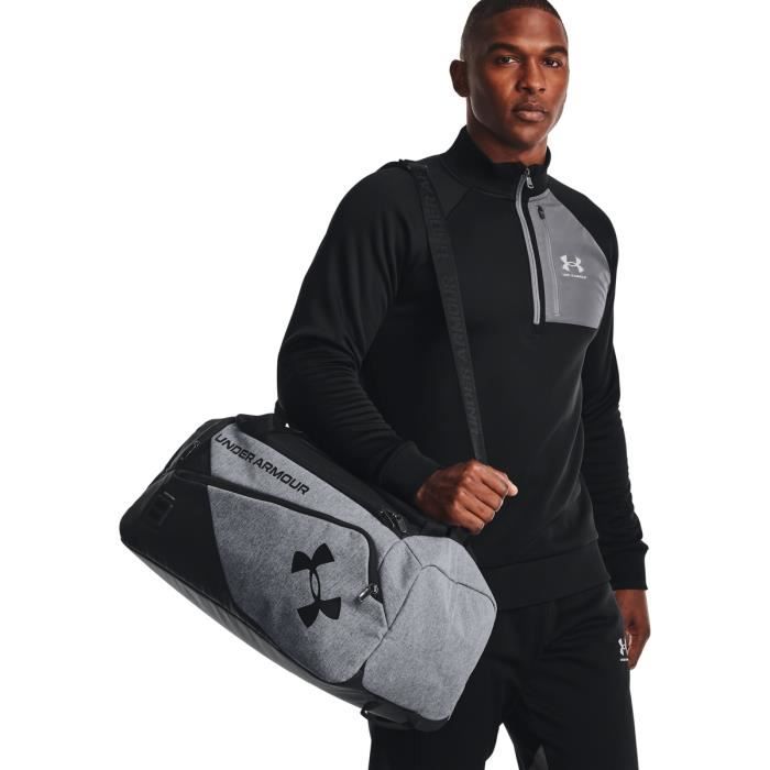 Petit sac de sport Under Armour double compartiment - gris foncé/noir/noir - TU
