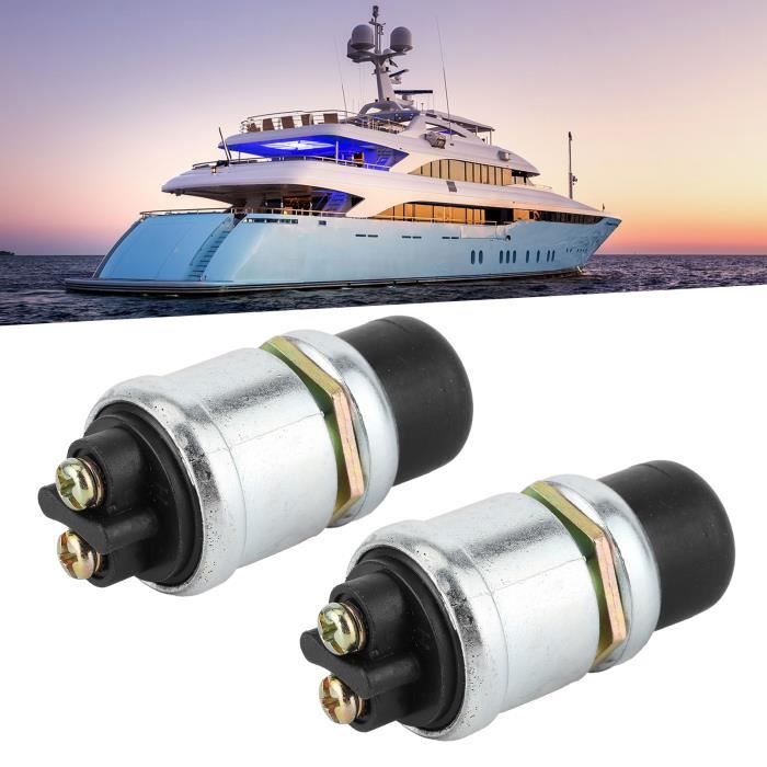 VBESTLIFE Interrupteur à bouton-poussoir 2 pièces klaxon de démarrage du moteur SPST démarreur 50A 12v