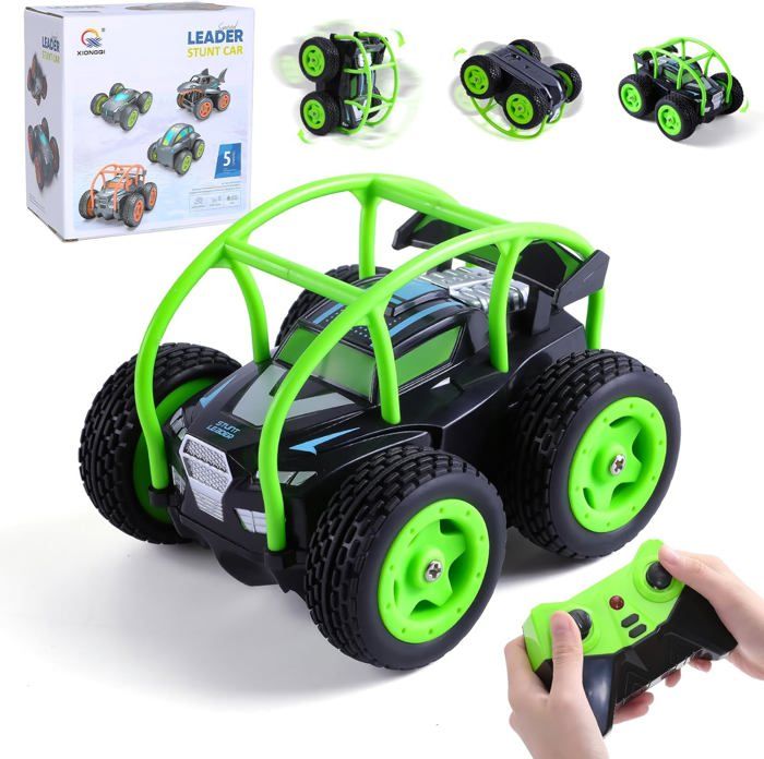 Voiture Télécommandée Mini 2,4 GHz - Cascades 360°, 4WD - Pour Enfants 3-12 Ans - Cadeau Anniversaire Ou Noël