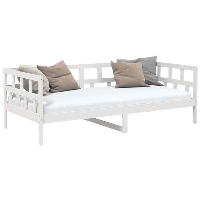 RemiseLit de repos Simple - sans matelas Lit de jour blanc bois de pin massif 90 x 200 cm JILIMAISON2025 57772459