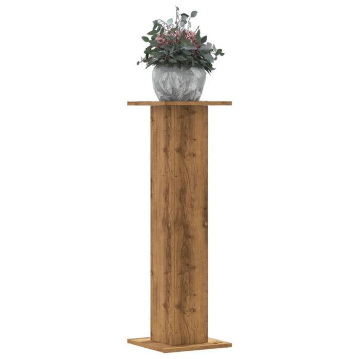 Supports pour plantes 2 pcs chêne artisanal bois d ingénierie