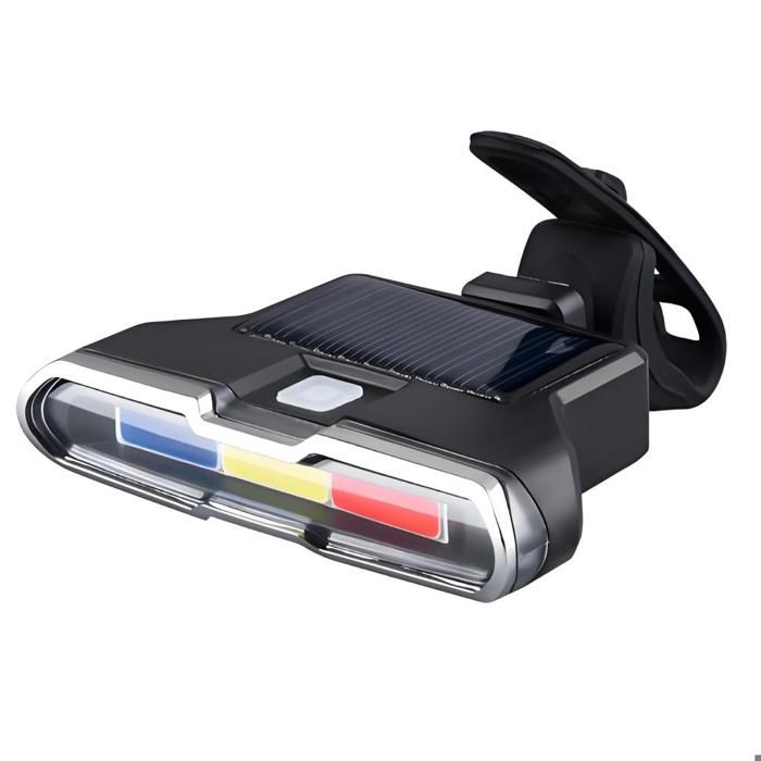 Feu arrière de vélo puissant de 110 lumens éclairage LED rechargeable par USB avec 5 modes fixe/clignotant