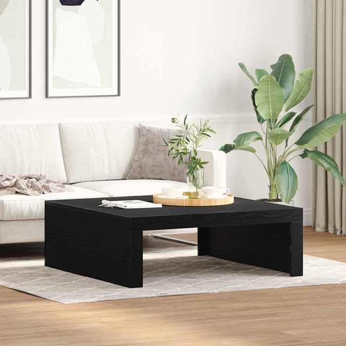 Table basse Chêne noir 100 x 100 x 35 cm Bois dingénierie-Mothinessto12140