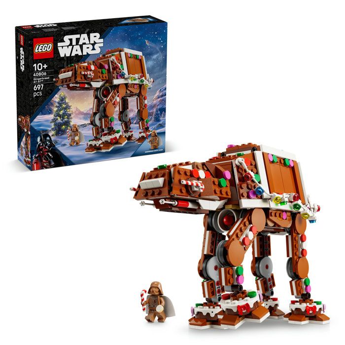 LEGO Star Wars 40806 - AT-AT Walker Façon Pain dÉpices + Dark Vador - Set pour Enfant - A partir de 10 ans