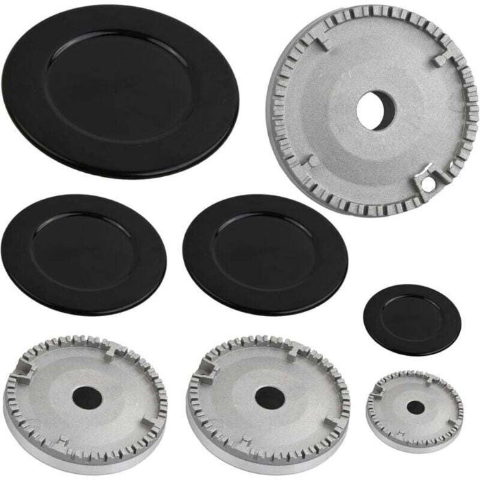 Chapeaux de brûleurs pour cuisinière à gaz - OKZ - Lot de 4 pièces - Compatible Ariston Indesit Samet Nardi