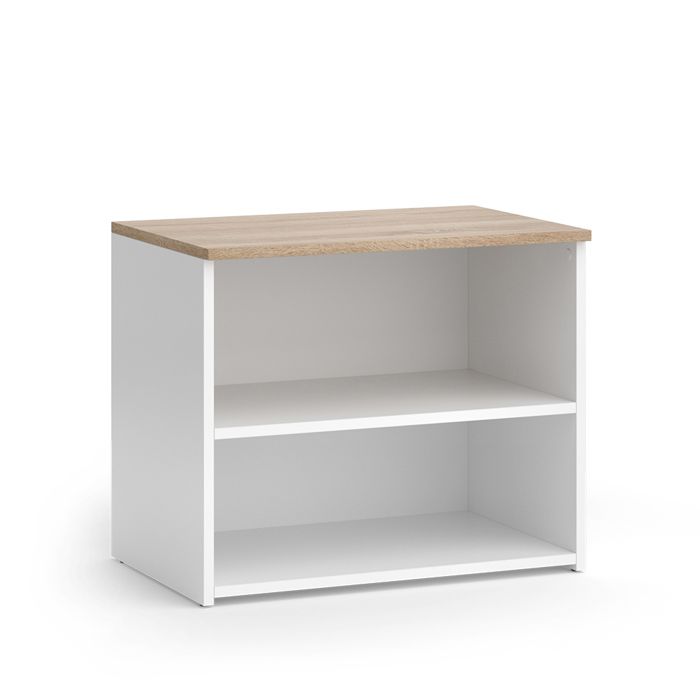 Meuble TV Wido 60x50cm avec 2 compartiments Blanc/Sonoma Vicco 56263 Meuble TV Wido 60x50cm avec 2 compartiments Blanc/Sonoma Vicco 56263