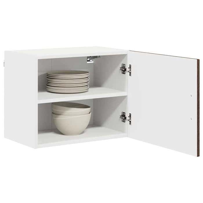 (Vente Chaude)Marron Placard/Buffet de cuisine - Armoire de cuisine Kalmar 2 pcs - CLOUD - Cabinet de cuisine - Chêne brun 50x31x40