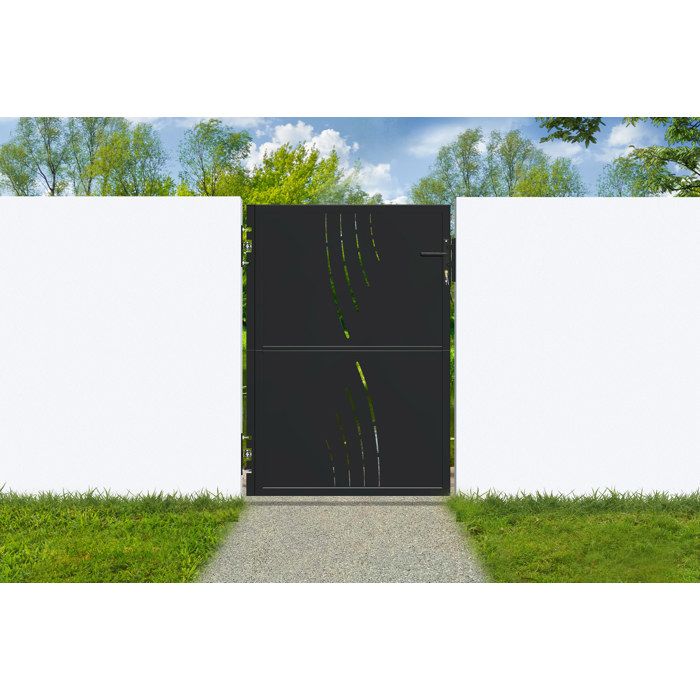 Casanoov portillon acier noir mat 1m nali veleta h.140cm