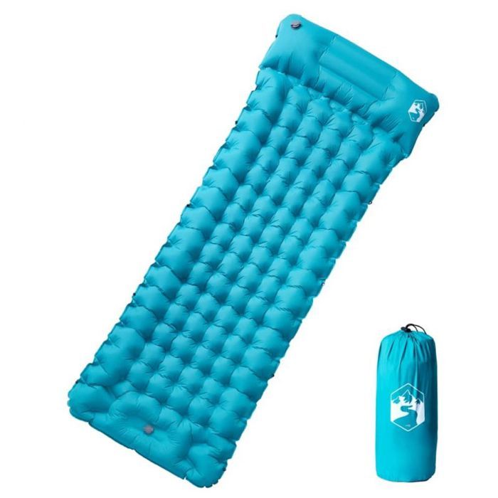 Matelas de camping - VIDAXL - Matelas autogonflant - 1 place - Bleu - Oreiller intégré Matelas de camping - VIDAXL - Matelas autogonflant - 1 place - Bleu - Oreiller intégré
