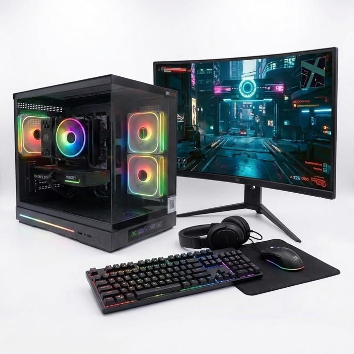 Pack DSGate PC Gamer DGT – Intel Core i3 – GeForce RTX 3050 6 Go – DDR4 – SSD – Windows 11 + Écran 24 + Combo G LAB – Assemblé France Neuf - vue 4