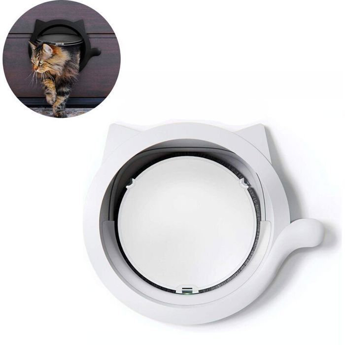 Grande chatière porte coulissante intérieure ou extérieure chatière pour chats et petits chiens jusquà 10 kg 3028cm durable