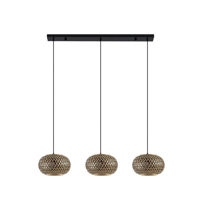 Lindby Suspension Nerys à intensité variable (Traditionnel) en Marron Bois e. a. pour Salon & Salle manger (à 3 lampes E27) Lindby Suspension Nerys à intensité variable (Traditionnel) en Marron Bois e. a. pour Salon & Salle manger (à 3 lampes E27)