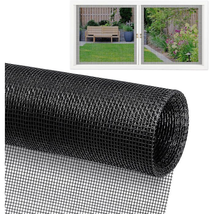 Moustiquaire Fenetre 252x122cm Rouleau moustiquaire Moustiquaire En Fibre De Verre Moustiquaire Fenetre Enroulable Ajustable Fibres