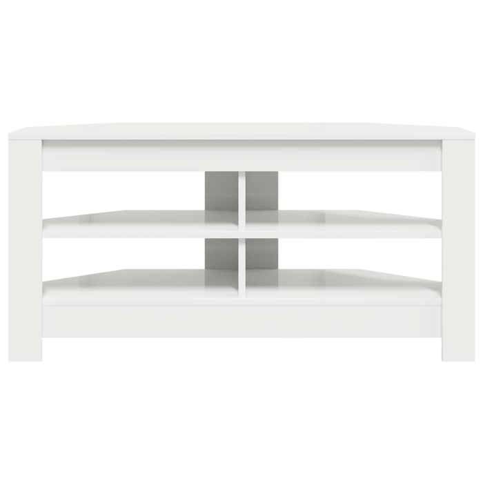 MeubleTVdAngle Blanc 102 x 40 5 x 45 cm Bois dingénierie_2 ans garantie_45000
