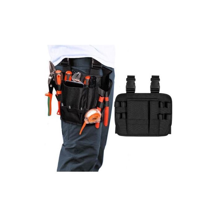 Pochette à outils avec clip de ceinture pochette à outils délectricien multifonction pour réparation autour de votre jambe mini