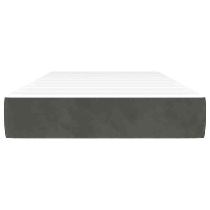 Matelas à ressorts ensachés 80 x 160 cm Gris foncé Pour chambre（47374)